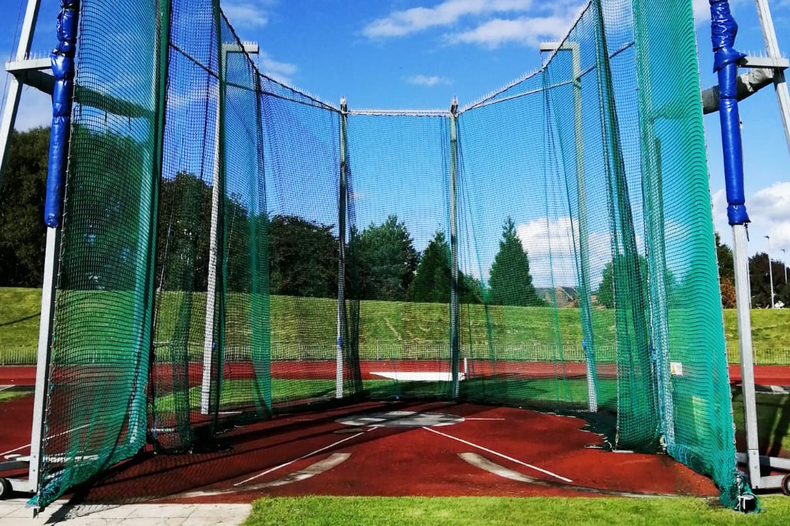 Discus and Hammer safety cage