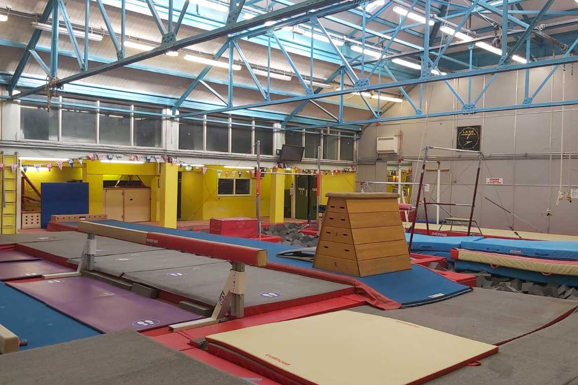 Small Gymnastics Hall with beam and vault